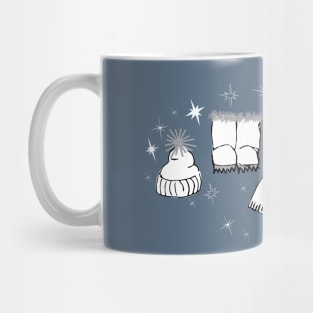 Winter weather snow lover cartoon illustration Mug